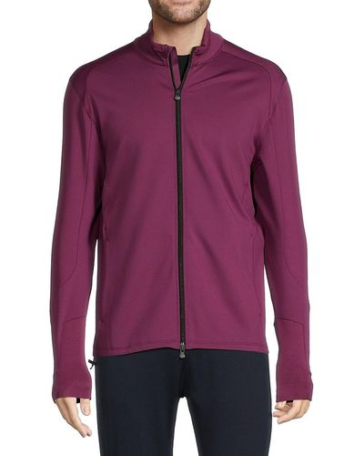 Greyson Sequoia Mockneck Zip Jacket - Purple