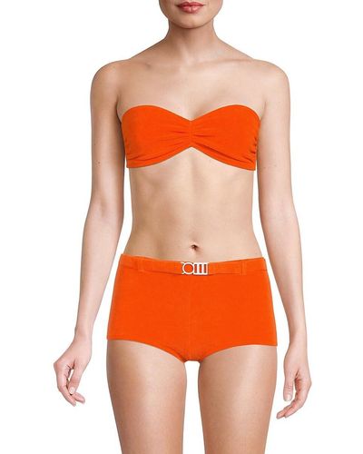 Solid & Striped Tati Strapless Bikini Top - Orange
