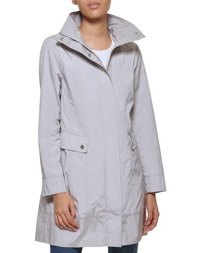 Cole Haan Packable Raincoat - Grey
