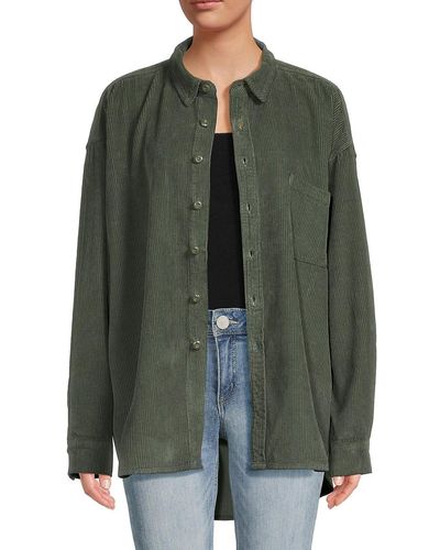 NSF Imari Oversized Shirt Jacket - Natural