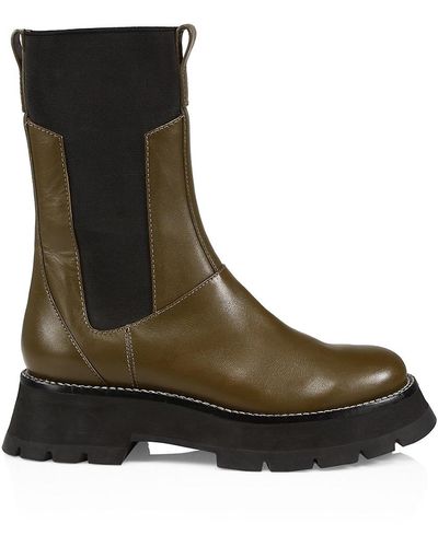 3.1 Phillip Lim Kate Lug-sole Combat Boots - Black