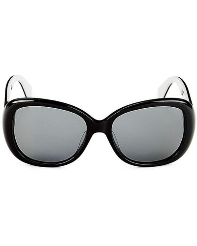 Kate Spade Judyann 56mm Square Sunglasses - Black