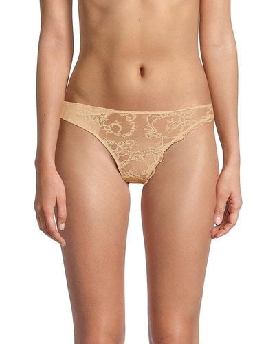 Journelle Mae Lace Thong Panty - Natural