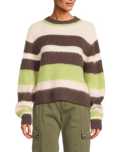 Ba&sh Maria Striped Alpaca Wool Blend Sweater - Multicolour