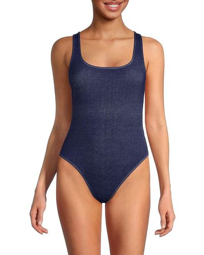 Onia Scoop Back One Piece Swimsuit - Blue
