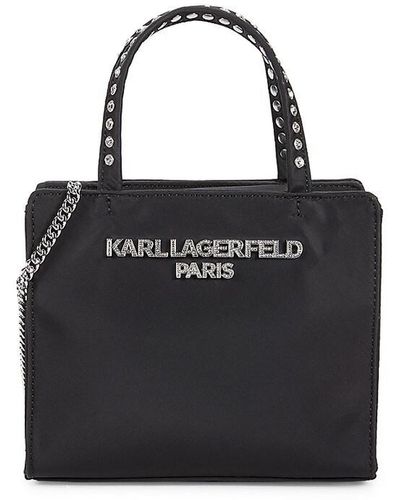 Karl Lagerfeld Mini Ikons Logo Tote - Black