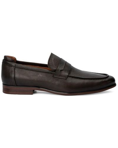 Vintage Foundry Thomas Leather Penny Loafers - Black