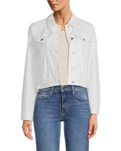 Joe's Jeans The Spread Collar Cropped Jacket - White