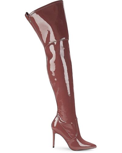 Guess Baiwa Point Toe Over-the-knee Boots - Red