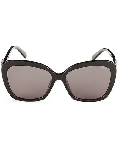 Emilio Pucci 58Mm Cat Eye Sunglasses - Brown