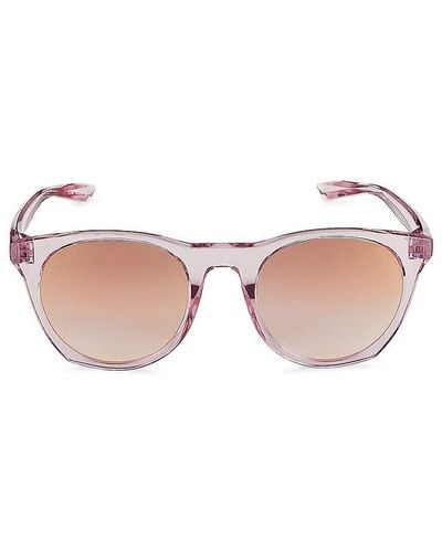 Nike Essential Horizon 51mm Round Sunglasses - Pink