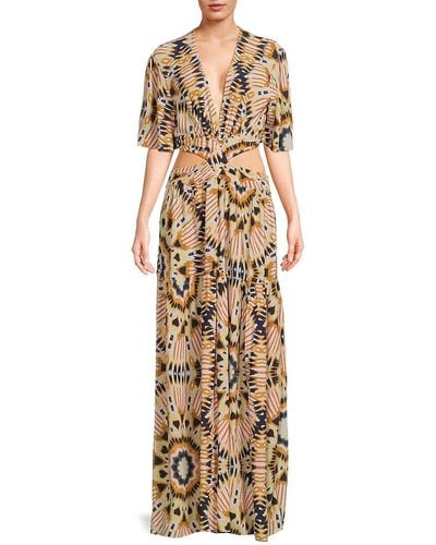 Spring summer 2021 maxi dress Ba&sh Multicolour size 36 FR in Synthetic -  28402986