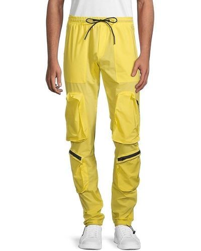 American Stitch Water Zip Pocket Sweatpants - Yellow