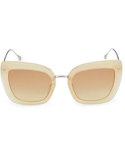 Isabel Marant 53mm Square Cat Eye Sunglasses - White
