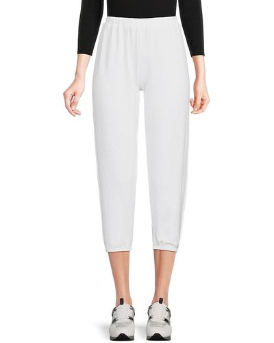 Andine Am French Cropped Joggers - White