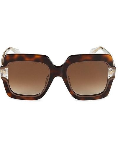 Just Cavalli 53mm Square Sunglasses - Brown