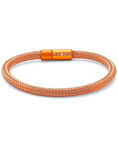 Tateossian Soho Rt Braided Bracelet - Orange