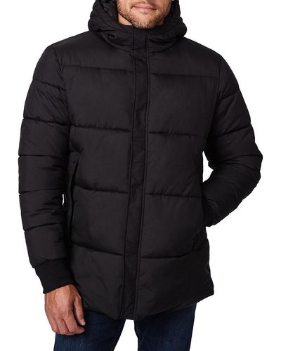Bernardo Hooded Puffer Jacket - Black