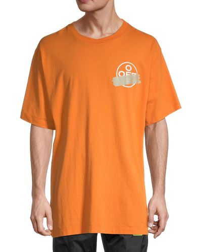 Off-White c/o Virgil Abloh Tape Arrows Print T-shirt - Orange