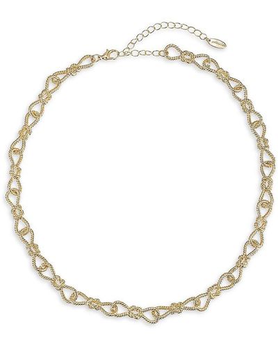 Ettika Twists & Turns Goldtone Chain Necklace - Metallic