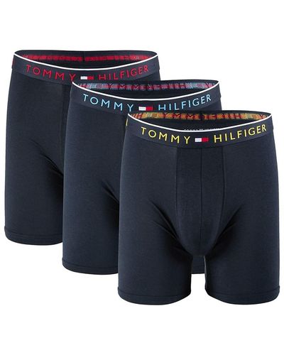 Tommy Hilfiger '3-Pack Logo Boxer Briefs - Blue
