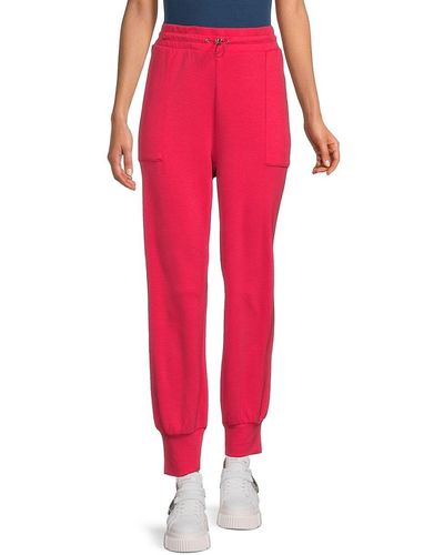 Nanette Lepore Scuba Knit Sweatpants - Red