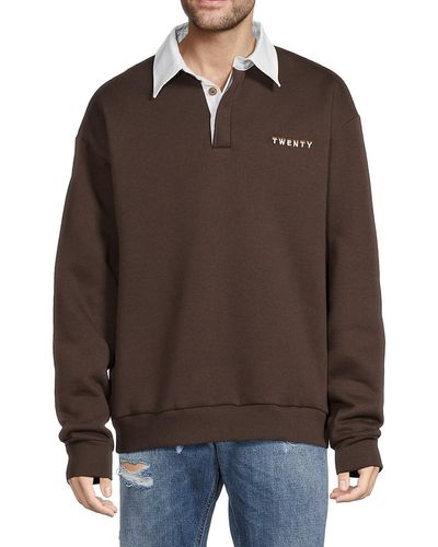 Twenty Polo Style Sweatshirt - Brown