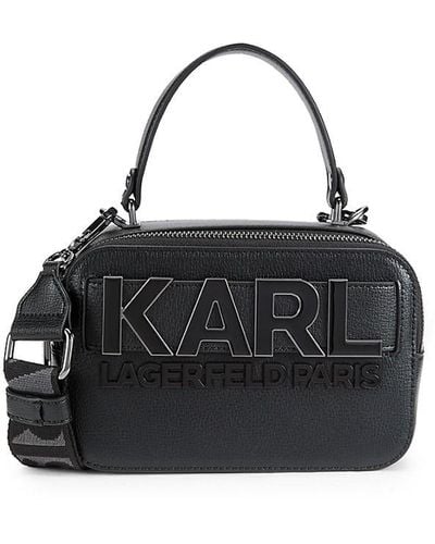 Karl Lagerfeld Simone Logo Camera Bag - Black