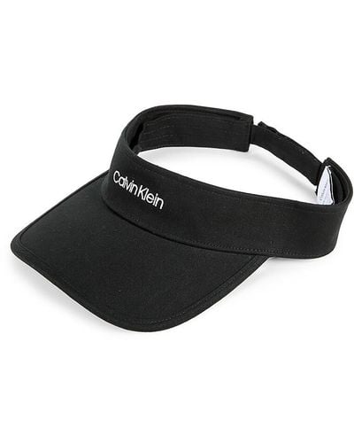Calvin Klein Logo Visor Cap - Black