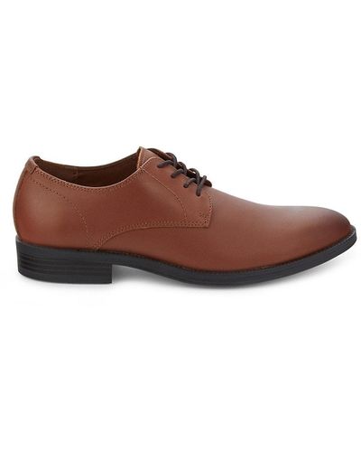 Calvin Klein Jack Leather Derby Shoes - Brown