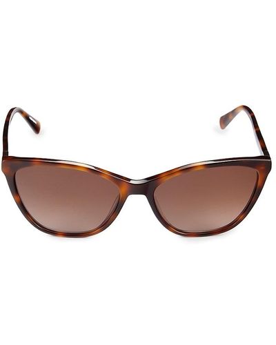 Longchamp 57Mm Cat Eye Sunglasses - Brown