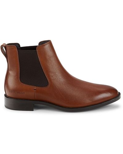 Cole Haan Hawthorne Leather Chelsea Boots - Brown