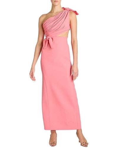 Giambattista Valli One-shoulder Column Gown - Pink