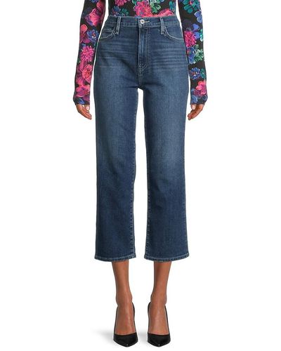 H by Hudson Hudson Noa Midrise Straight Cropped Jeans - Blue