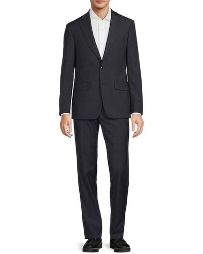Calvin Klein Wool Blend Suit - Black