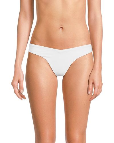 Onia Solid Bikini Bottom - White