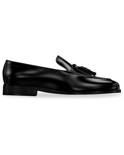 Nettleton Rick Leather Tassel Loafers - Black