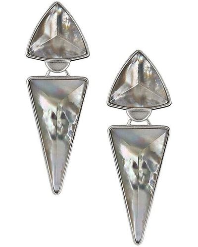 Kendra Scott Vivan Glass & Mother Of Pearl Drop Earrings - Multicolour