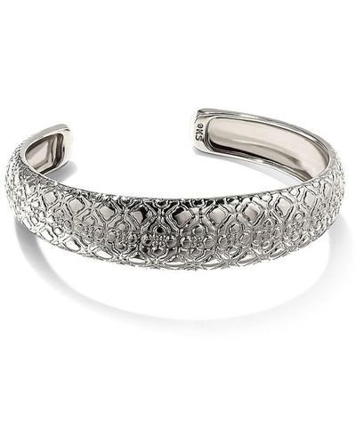 Kendra Scott Harper Rhodium Plated Cuff Bracelet - Metallic