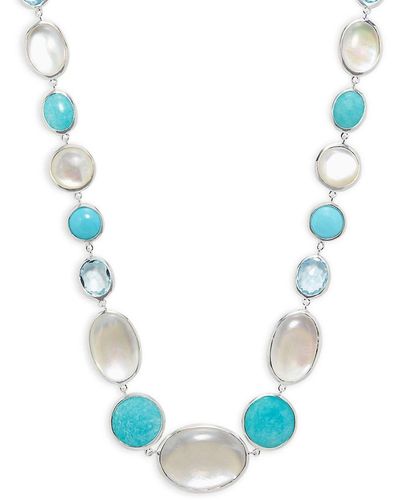 Ippolita Rock Candy® Luce Sterling Silver & Mixed-stone Medium Collar Necklace - Blue