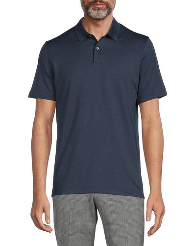 Theory Textured Polo - Blue