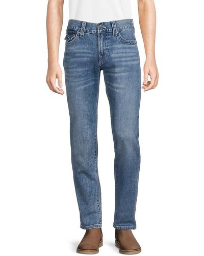 True Religion Rocco High Rise Relaxed Skinny Jeans - Blue