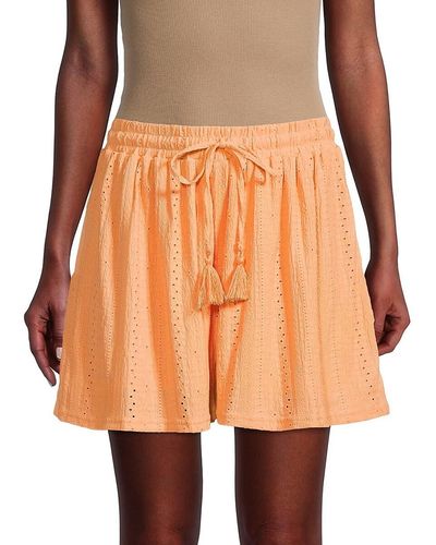 BCBGeneration Schiffli Shorts - Orange