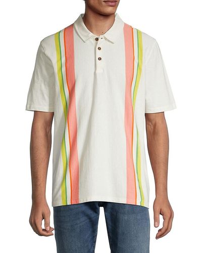 Ted Baker Striped Polo - Red