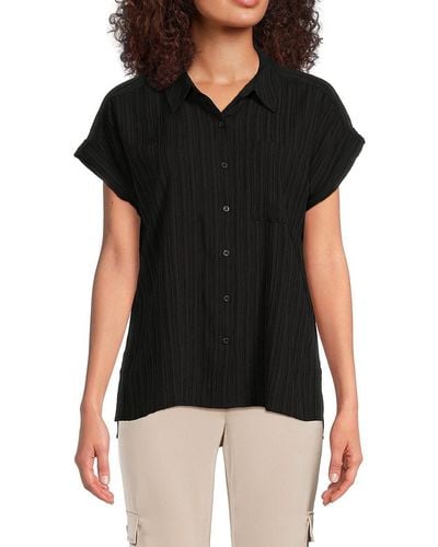 Calvin Klein Striped Shirt - Black