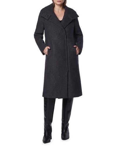 Andrew Marc Geller Asymmetrical Coat - Black