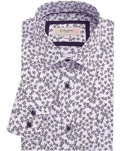 1 Like No Other Floral Dress Shirt - White