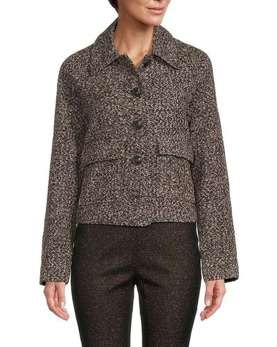 Vero Moda Vally Spread Collar Jacket - Brown