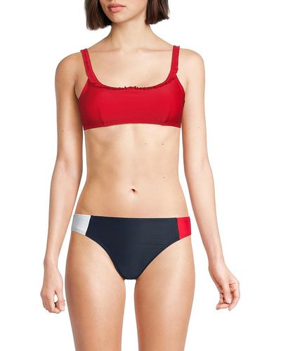 Tommy Hilfiger Women's Striped Convertible Bandeau Bikini Top