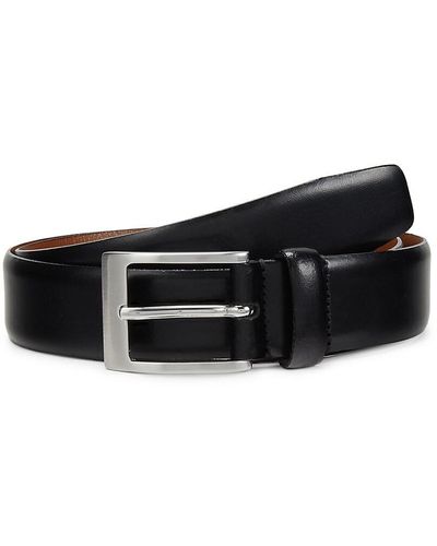 W. Kleinberg 1.2" Leather Belt - Black